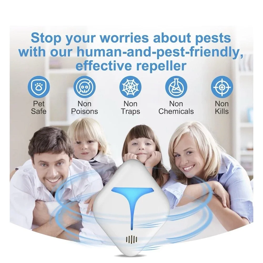 Ultrasonic Pest Repeller, 6 Pack Mice Repellent Plug-ins Mouse Repellent